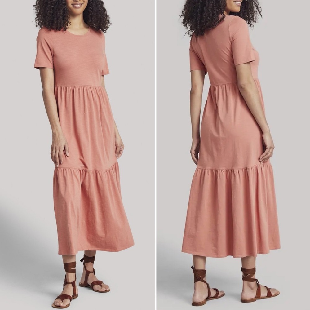 Faherty Branson Dress in Desert Sand